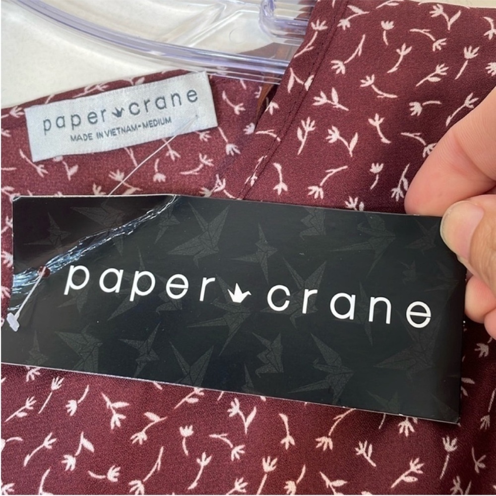 Paper Crane Boho Floral Blouse. Medium. NWT. - Picture 3 of 10